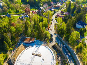 Heben einer Dachmembran in Schierke